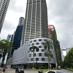 International Plaza High building from ground view,